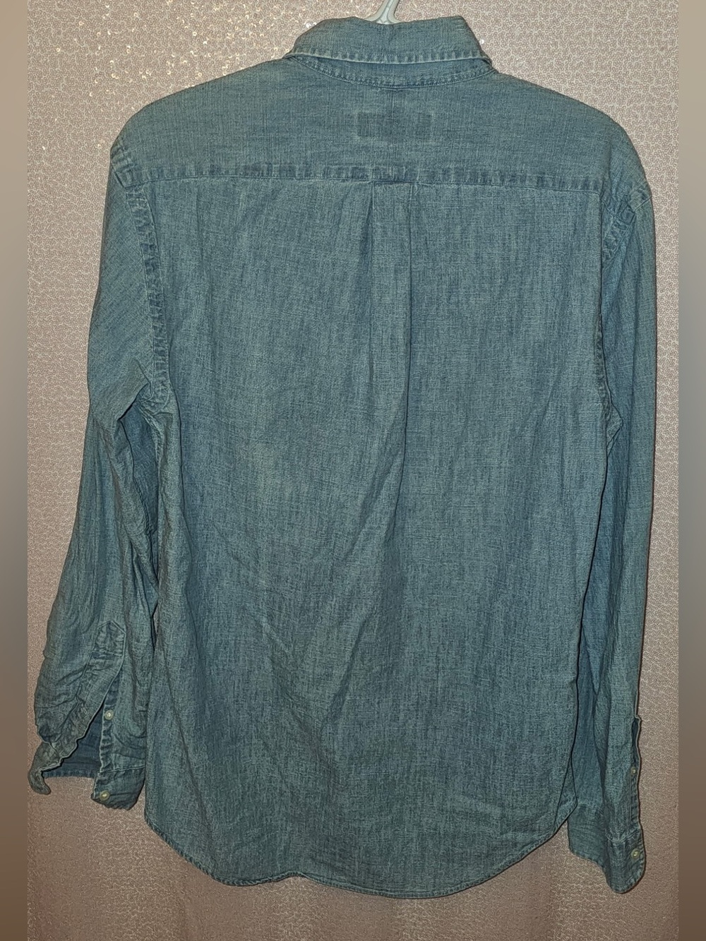 Ralph Lauren Light Denim Button-Down Shirt with Pony Logo - Picture 2 of 2